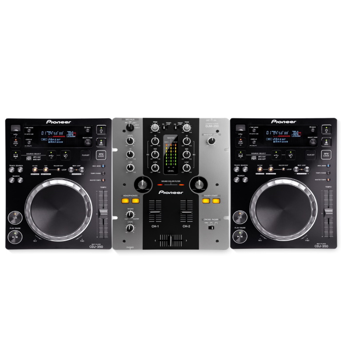DJ set eenvoudig Pioneer CDJ 350 & DJM 250- Orangerental