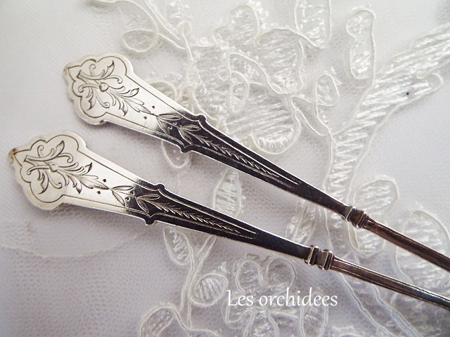 フランス アンティーク 19世紀初頭 純銀 tea/coffee スプーン veyrat