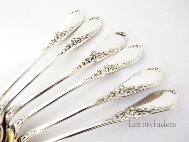 フランス アンティーク 純銀 tea/coffee スプーン アールヌーヴォー