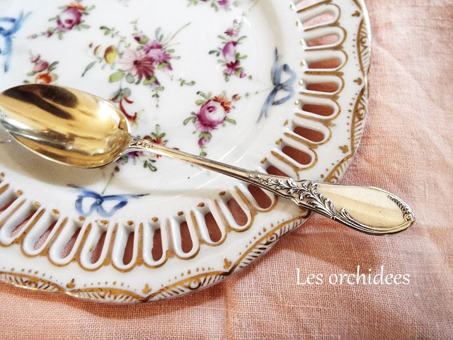 フランス アンティーク 純銀 tea/coffee スプーン アールヌーヴォー