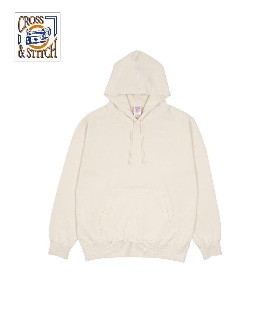 ピグメントP/Oパーカー(CROSS&STITCH)-無地パーカー激安卸専門オレンジ