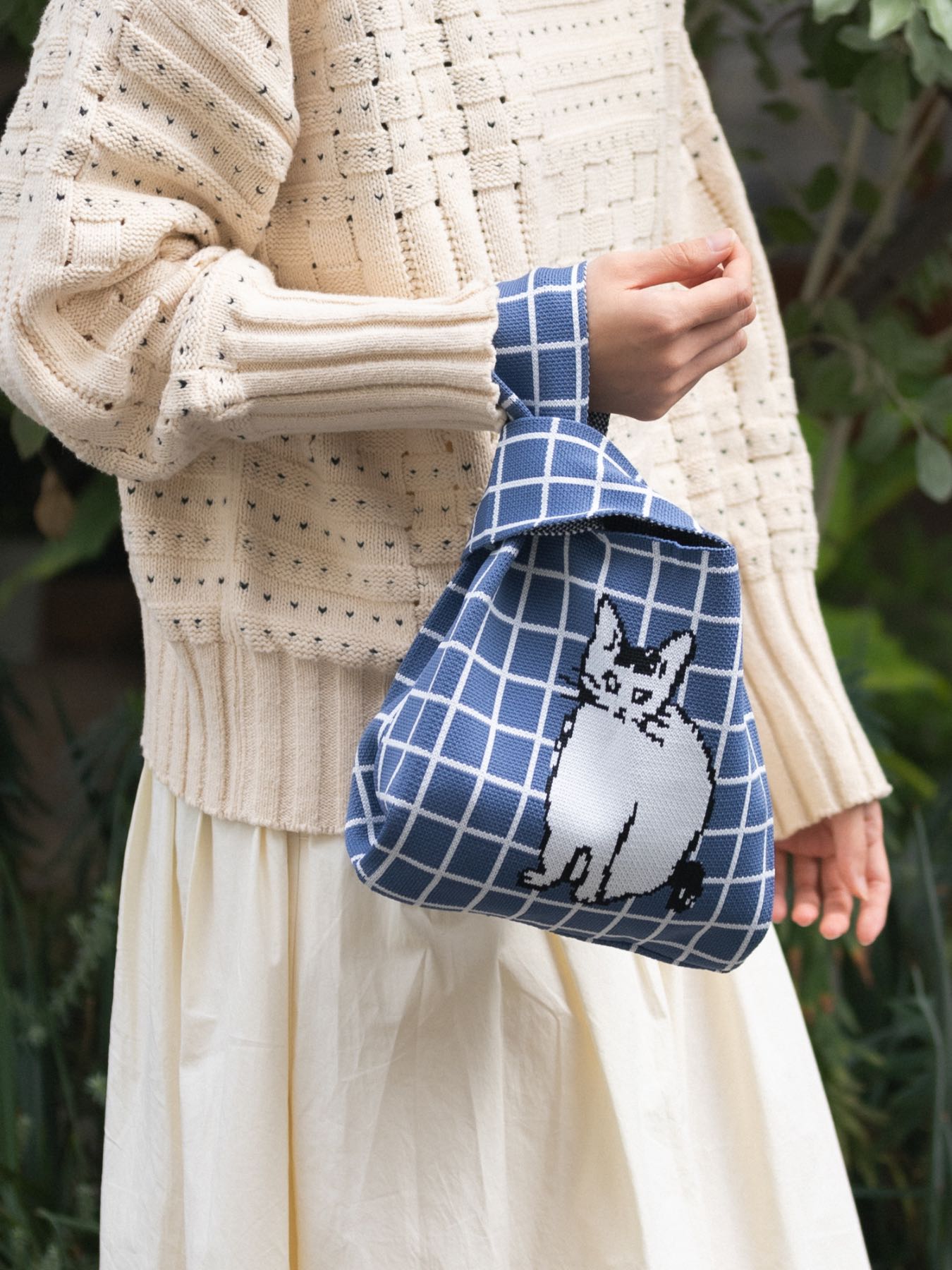 坂巻弓華 ニットミニバッグ｜バッグ｜オルネ ド フォイユ公式