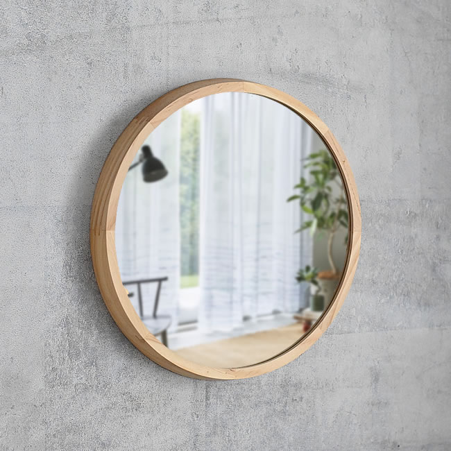 アコースティック ラウンドミラー ナチュラル | ゼネラルストア オルネ