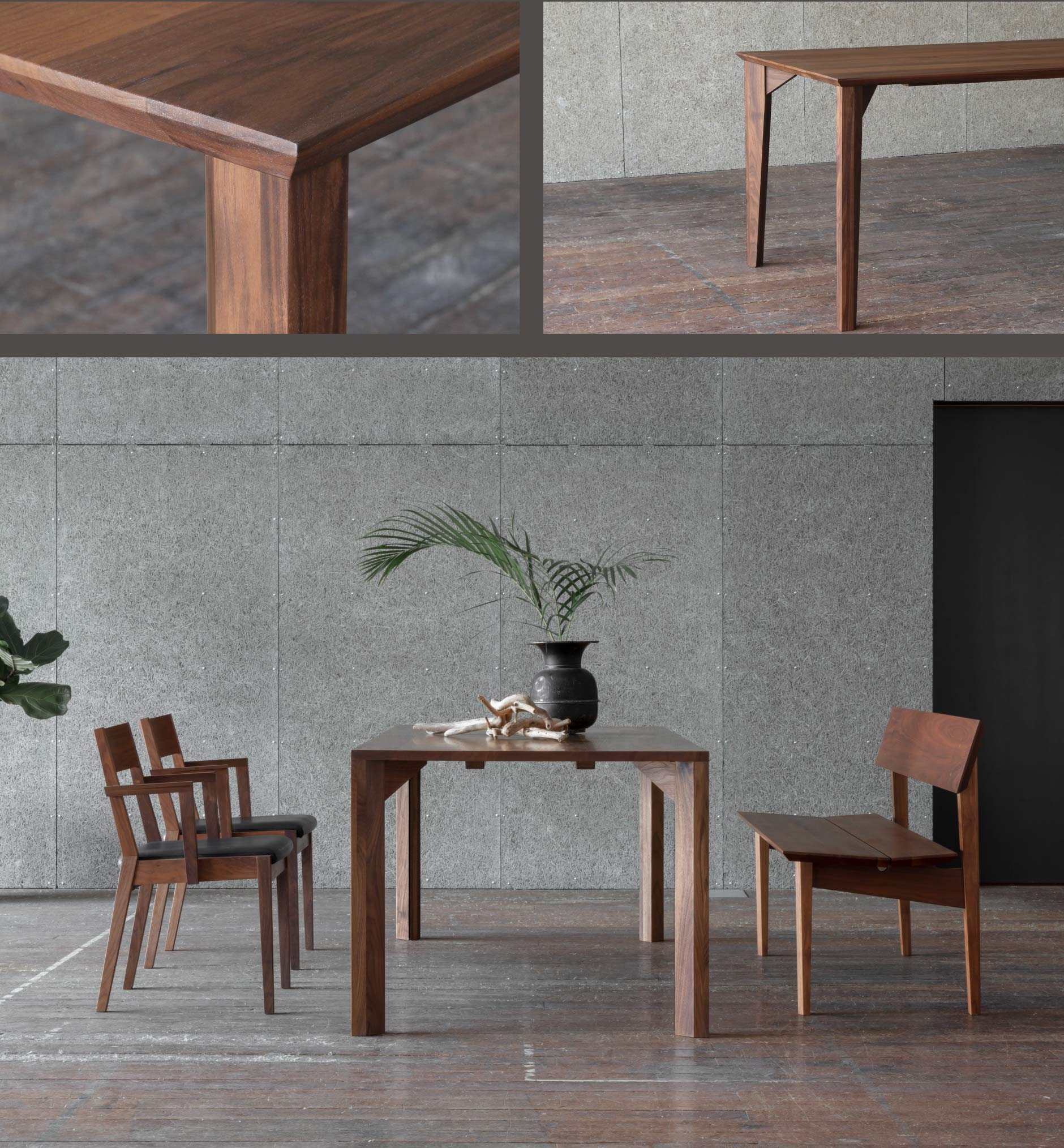 スタイリッシュな4本脚ダイニングテーブル｜SOLID大阪