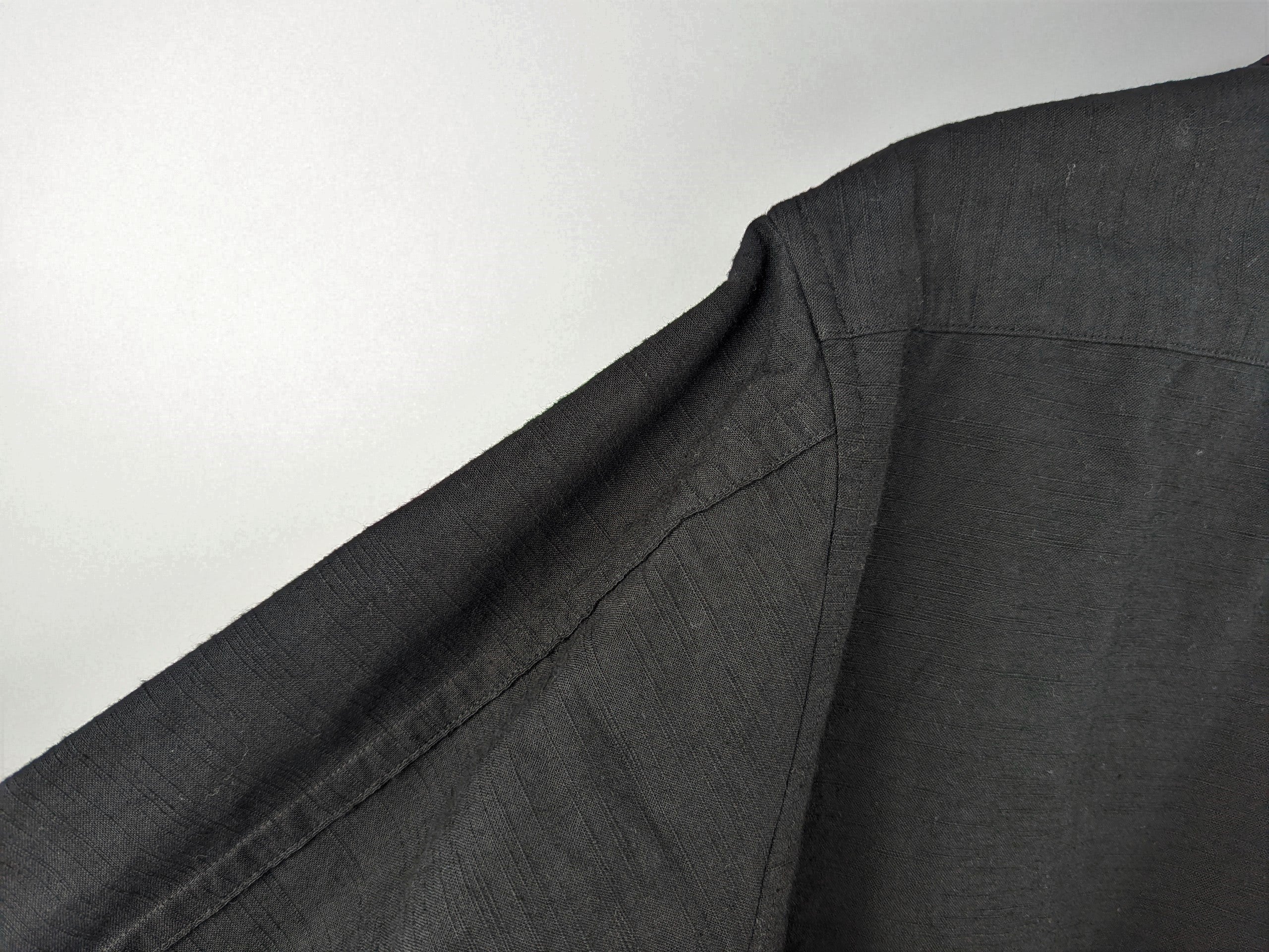 知多木綿 黒染め オープンカラーシャツジャケット カバーオール 名古屋