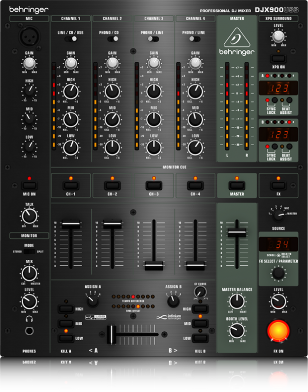 BEHRINGER(ベリンガー)/DJミキサー/DJX900USB PRO MIXER -DJ機材