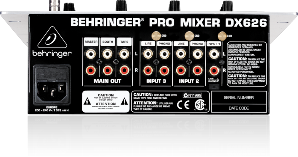 BEHRINGER(ベリンガー)/DJミキサー/DX626 PRO MIXER -DJ機材アナログ