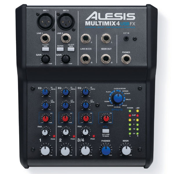 ALESIS/PAミキサー/MULTIMIX 4 USB FX -DJ機材アナログレコード専門店