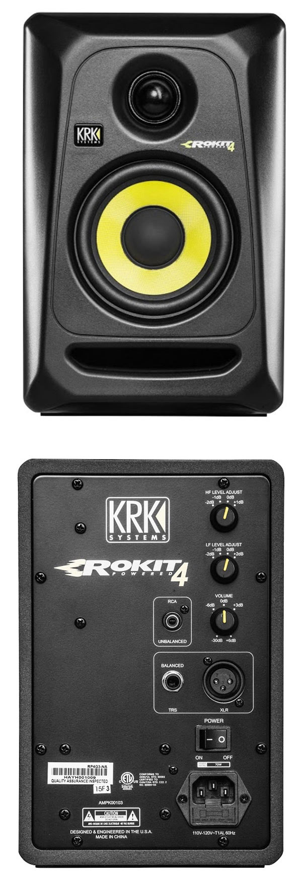 スタジオモニターのド定番！GibsonのKRK Rokitの4インチモデル「RP4G3