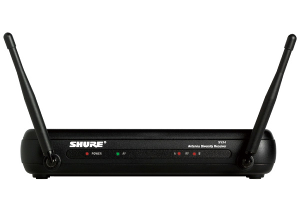 Shure SVXワイヤレスシステム採用シングルチャネル受信機SVX4のご紹介