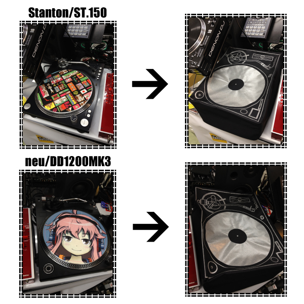 DMC/ターンテーブル・カバー/TECHNICS DECK COVERS (1個) -DJ機材