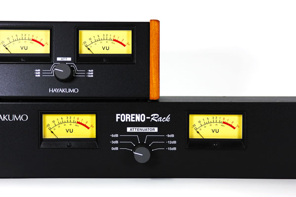 HAYAKUMOからラック型のVUメーターFORENO-Rackが誕生いたしました！