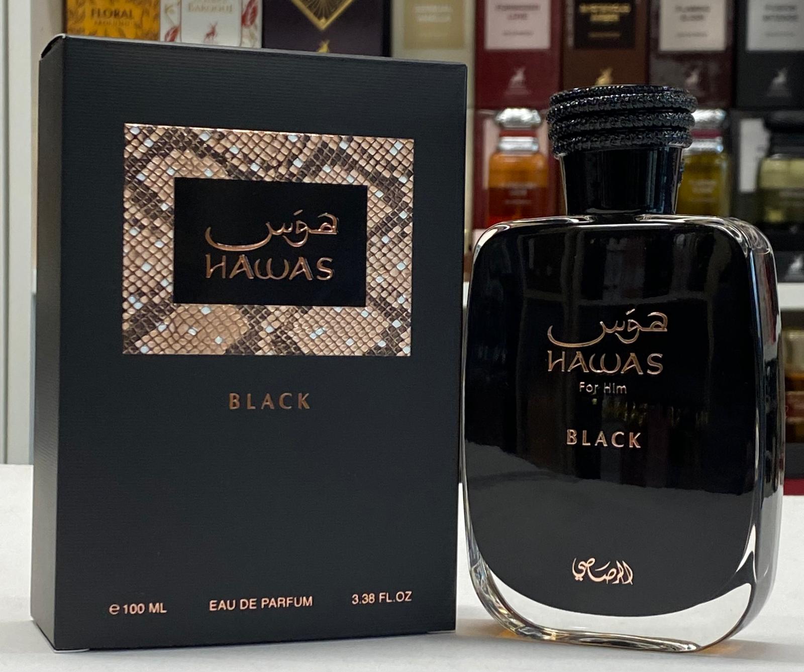 Rasasi Hawas For Him Black EDP 100ml/3.4 fl oz – Oud N Aroma