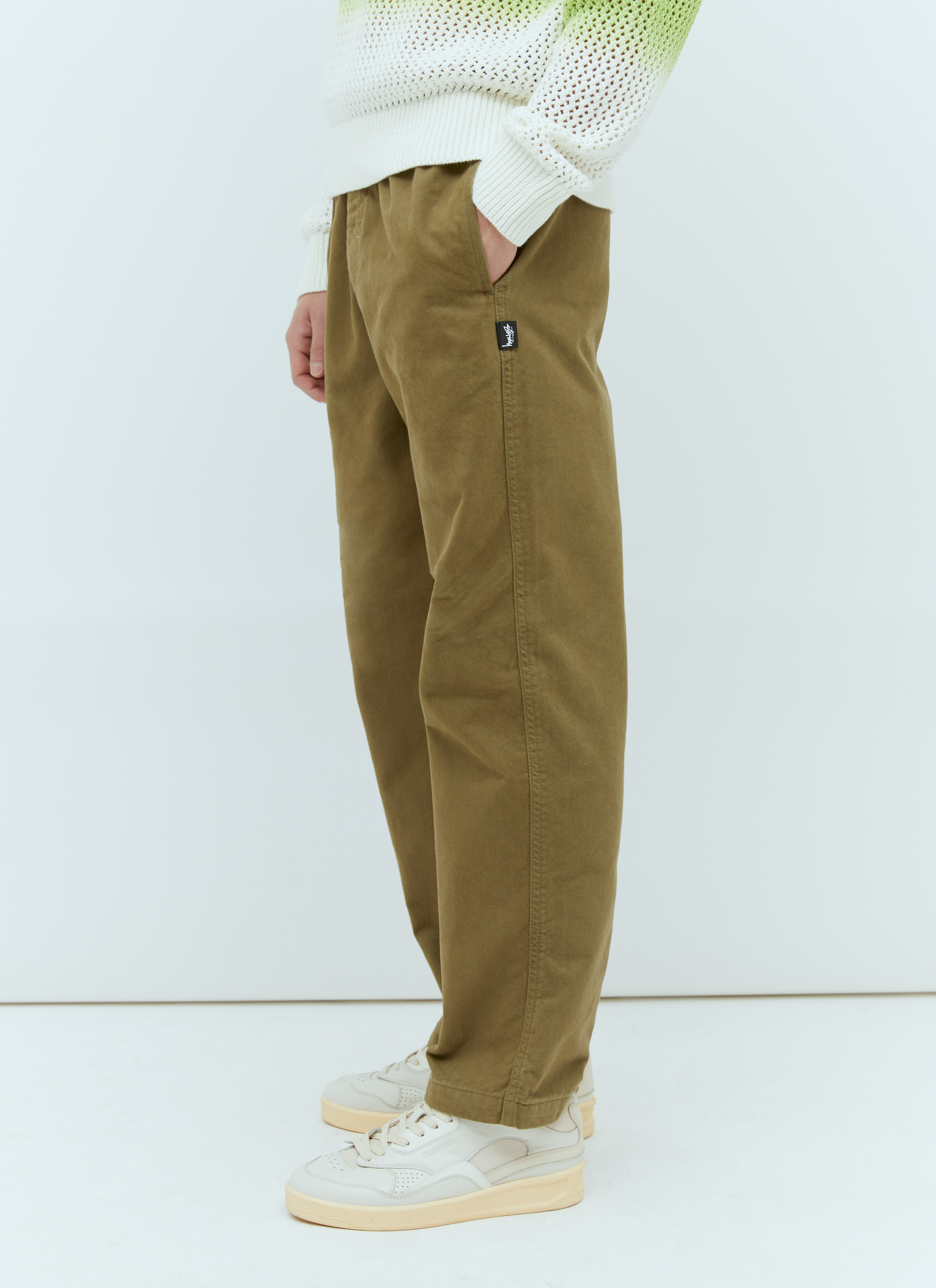 Stüssy Men's' Brushed Beach Pants in Khaki | LN-CC®