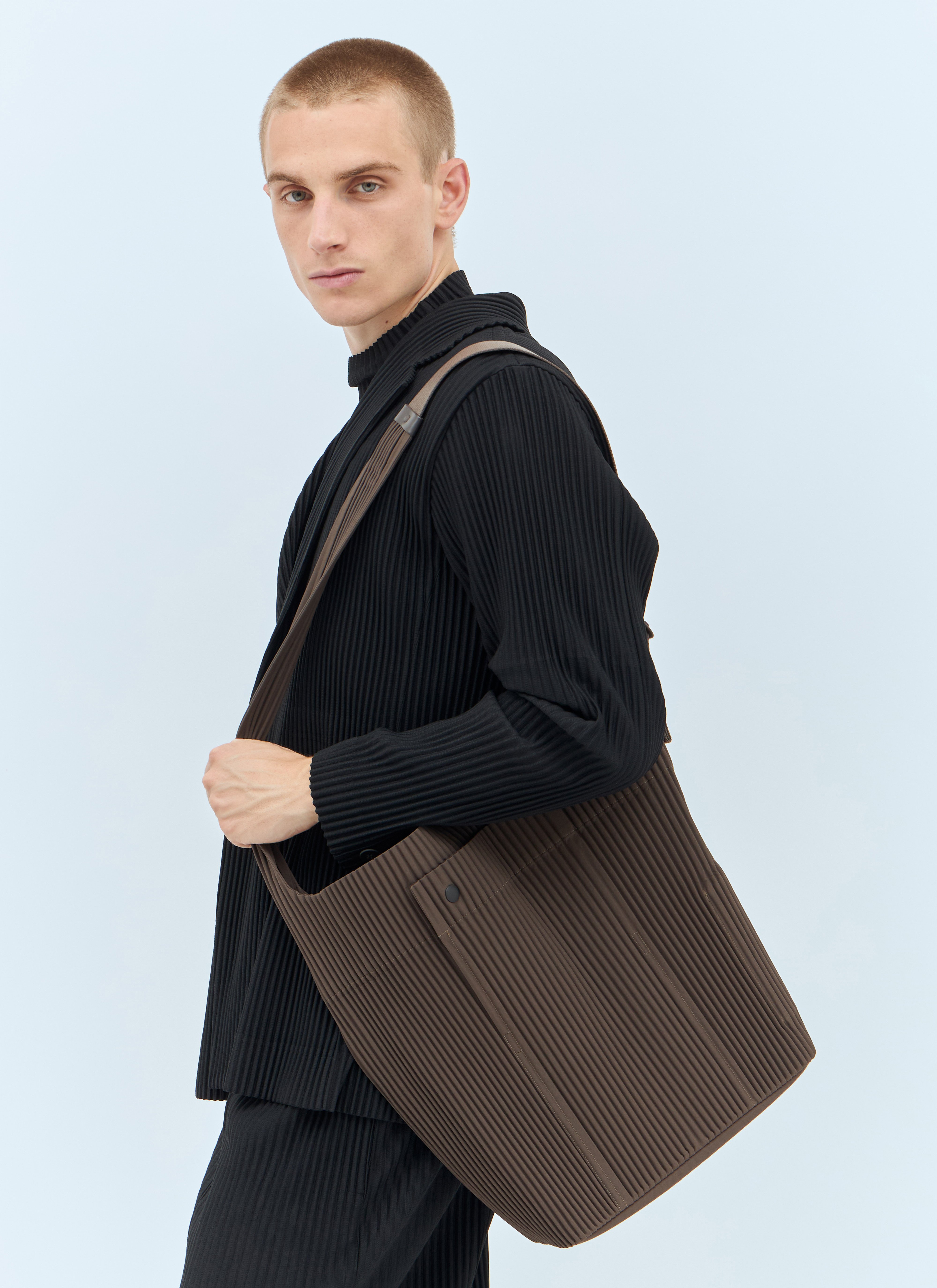 Homme Plissé Issey Miyake Men's' Utility Tote Bag in Beige | LN-CC®