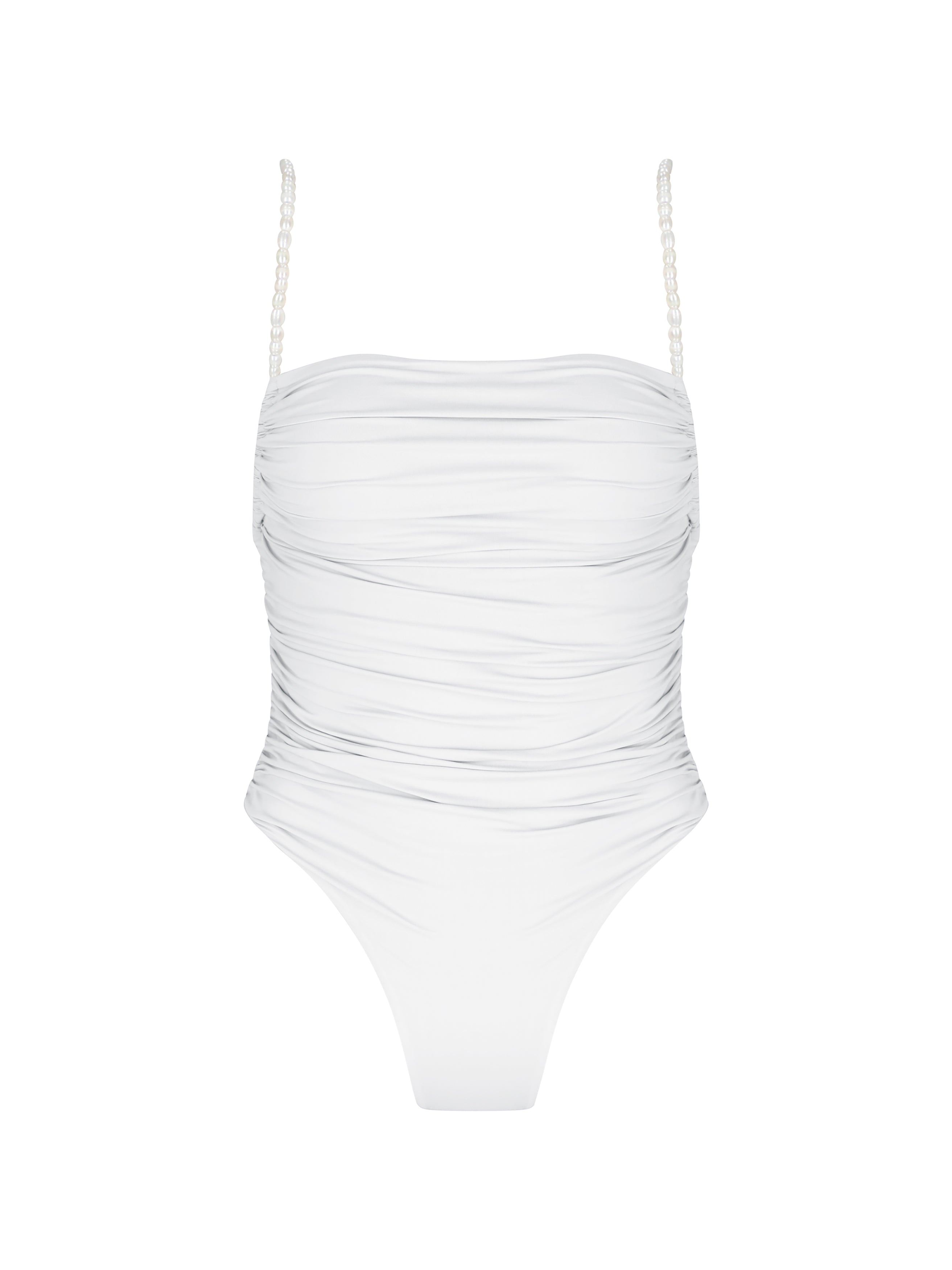 Coco One Piece - White with Fresh Water Pearls – Love Loren