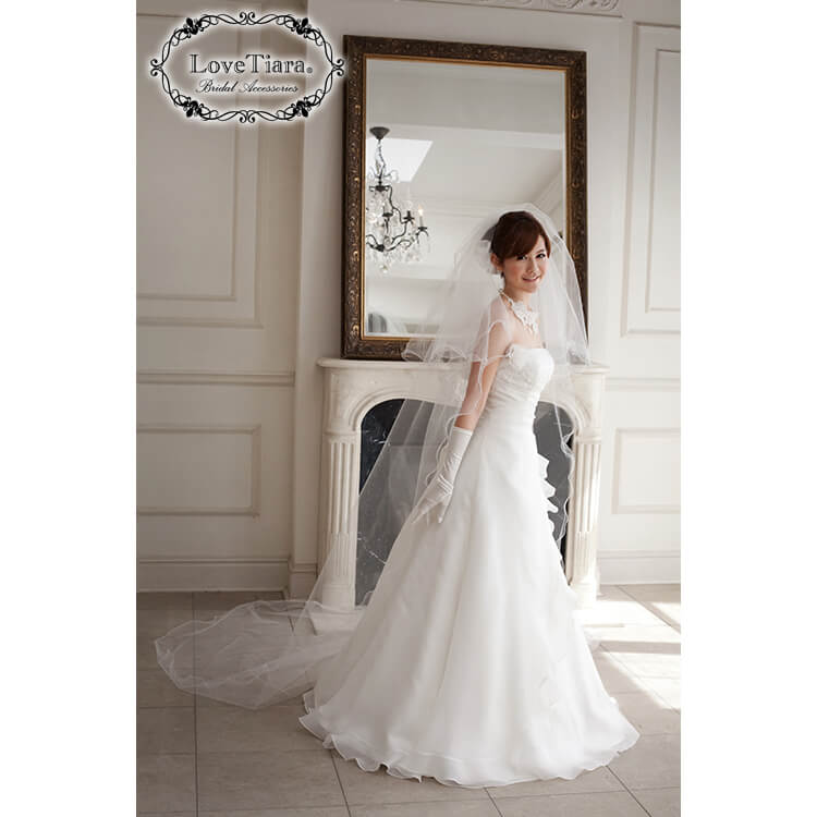 ロングベール【メロウ】300cm｜ブライダル・ウェディングアクセサリー