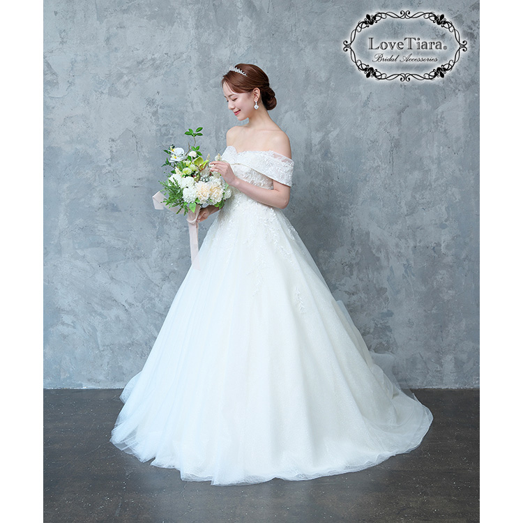 ノーブルジルコニアティアラ 通信販売ブライダルウェディング通販 髪飾り