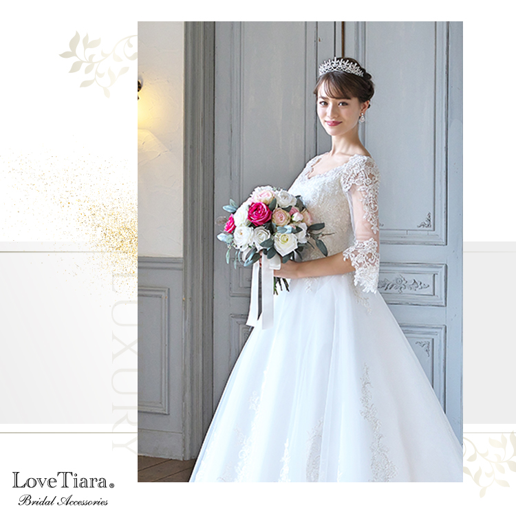 ロイヤルハートジルコニアティアラ TALL（高め）｜ブライダル