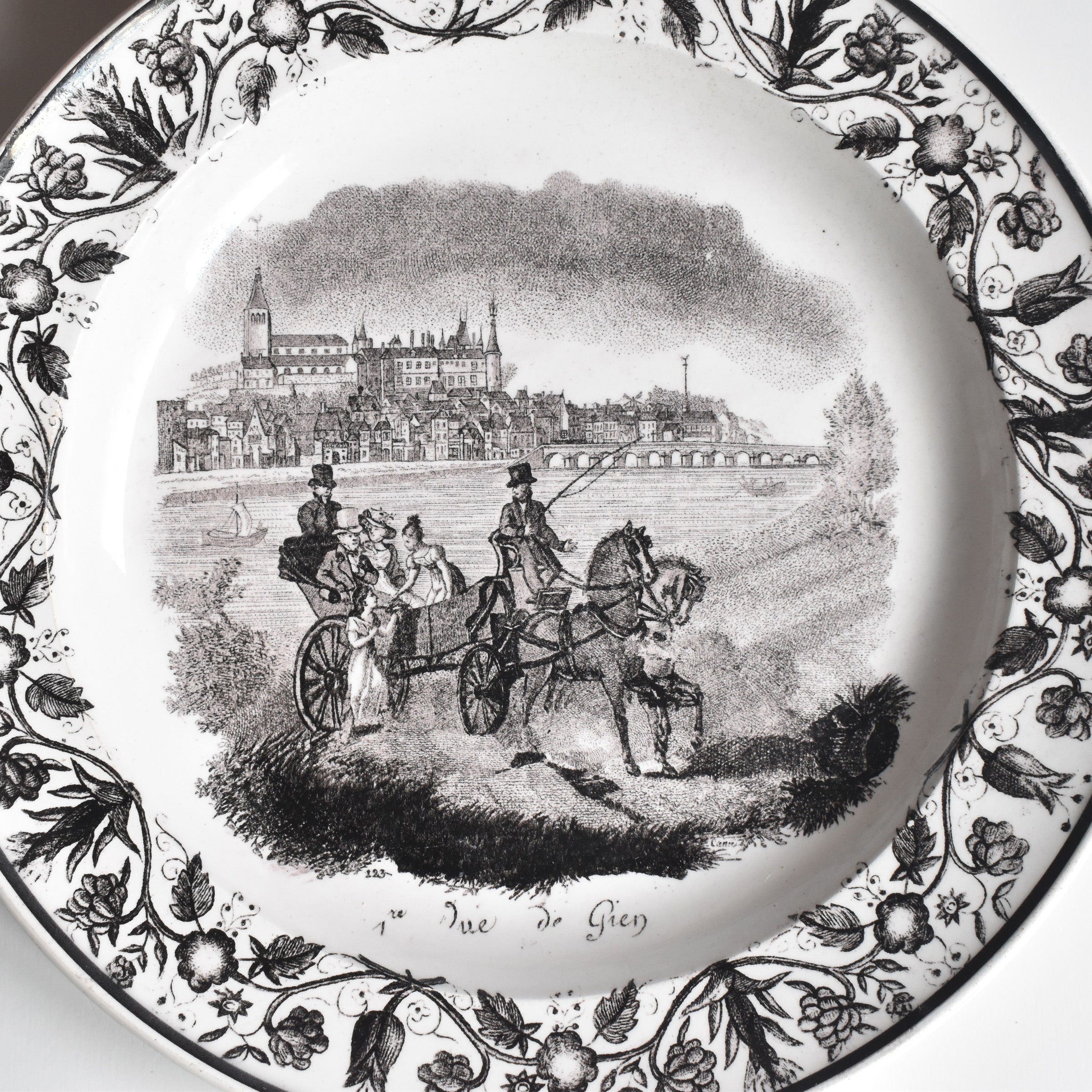 アンティークプレート 絵皿 ジアン N123 