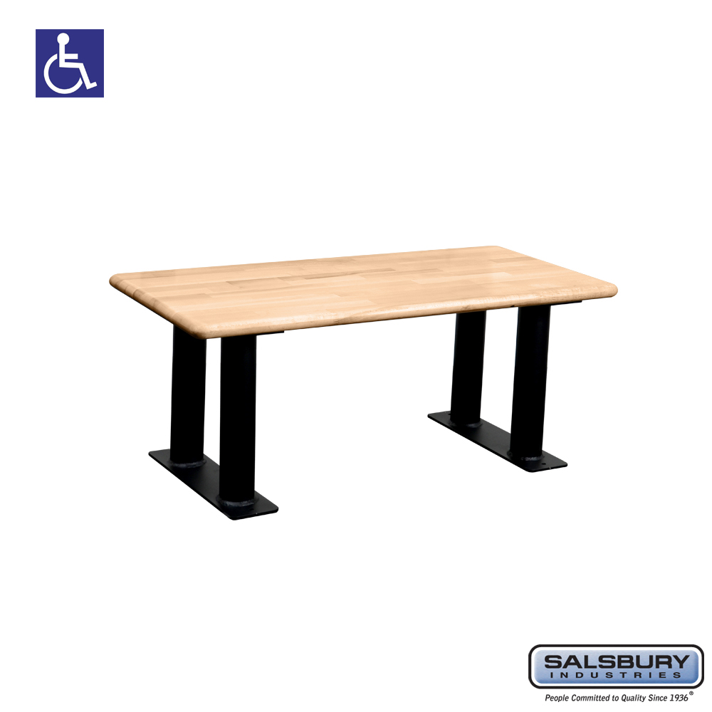 Wood ADA Locker Bench 42 Inches Wide | Lockers.com