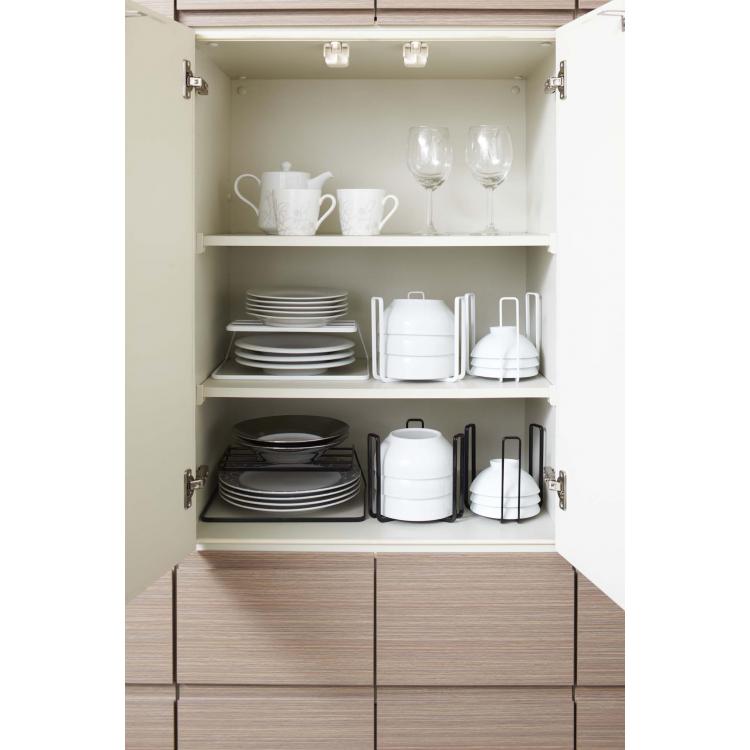 ディッシュストレージ 3段 ホワイト 7509 tower タワー(ホワイト