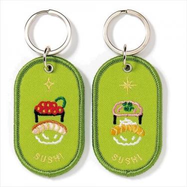 2/8bペアキーリング FAVORITE FOOD スシ(スシ): ステーショナリー