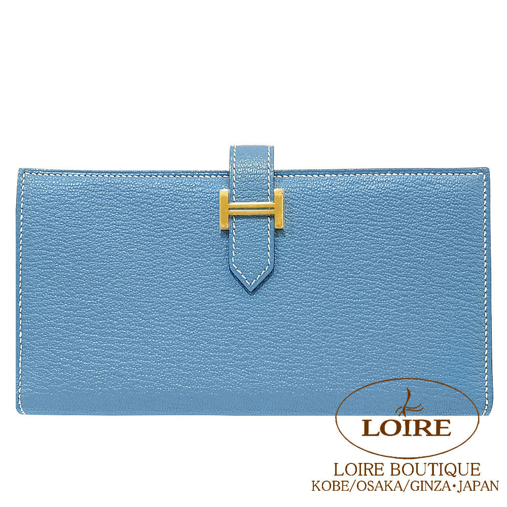エルメス✨ベアン✨スフレ✨ブルージーン　ゴールド✨二つ折り長財布203 楽天市場】HERMES エルメス ベアンスフレ 2つ折長財布 二つ折り バイ