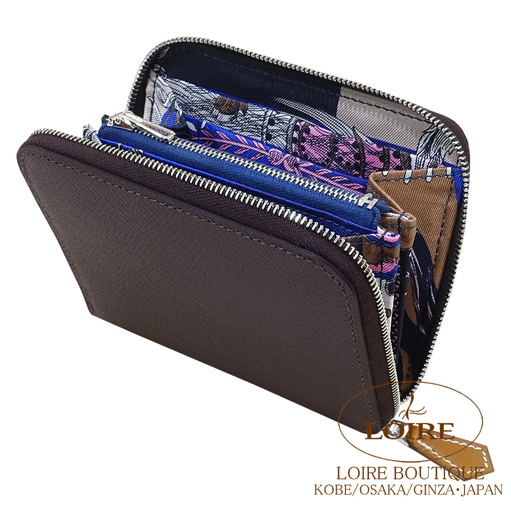 【エルメス 】アザップ シルクインコンパクト エルメス アザップ シルクイン コンパクト 黒 ブラック 【新品