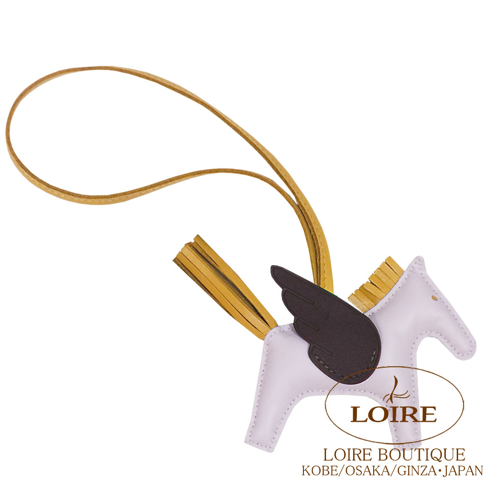 エルメス　ロデオペガサスチャームMM アニューミロ　セサミ×ブラック×ホワイト HERMES（エルメス） チャーム ロデオペガサス タッチ PM RODEO PEGASUS