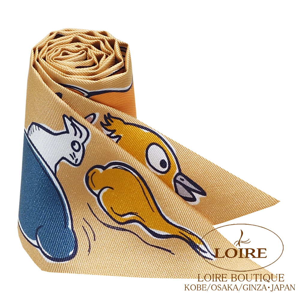 HERMÈS　ツイリー　千と一のうさぎ　2023 2023年 秋冬 新作 HERMES エルメス スカーフ ツイリー 千と一のウサギ