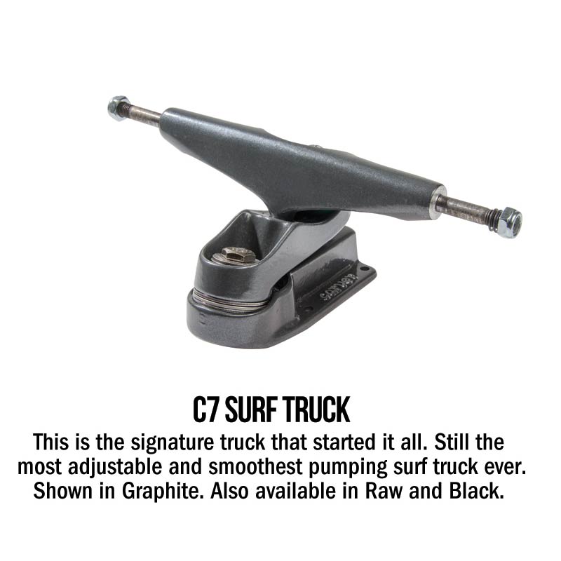 Carver C7 Surfskate Truck Set Raw - CalStreets BoarderLabs