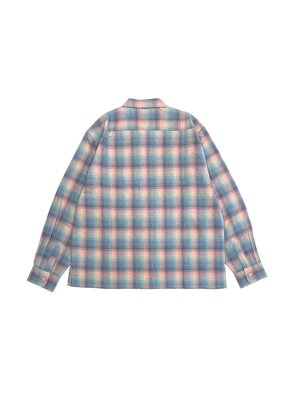 HIDE AND SEEK - Flannel Check L/S Shirt (SAX) / ネル チェック
