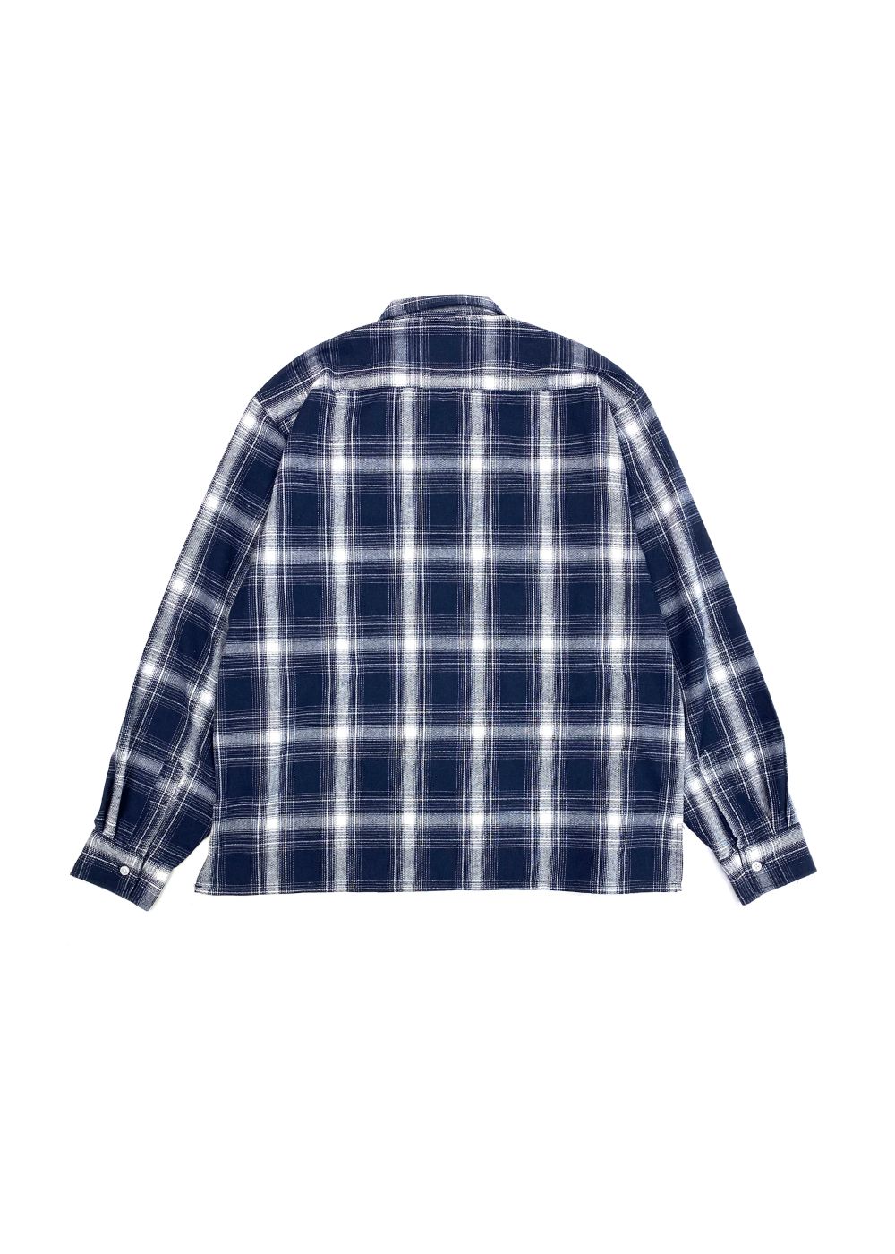 HIDE AND SEEK - Ombre Check L/S Shirt (BLUE) / オンブレ チェック