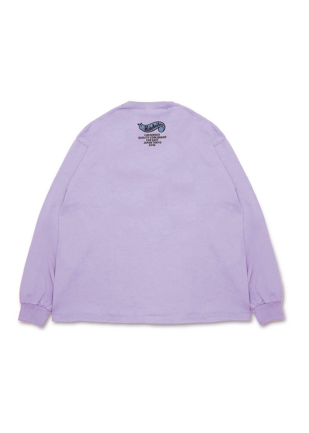 HIDE AND SEEK - ×CARSERVICE L/S Tee-2 (L-PURPLE) / カーサービス