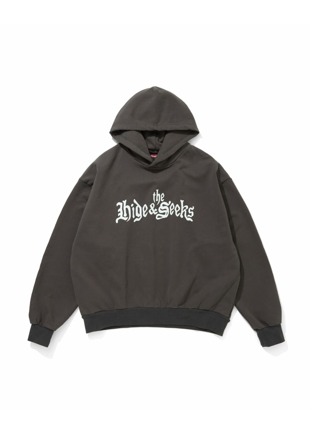 HIDE AND SEEK - The H&S Hooded Sweat Shirt (CHARCOAL GRAY) / 西浦