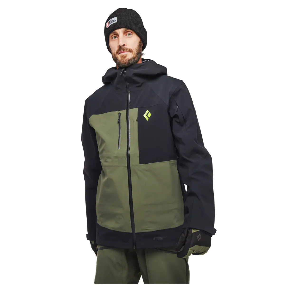 OUTLET】メンズ リーコンストレッチプロシェル (ブラック/タンドラ M