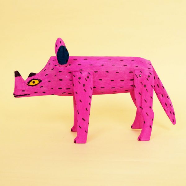 サイ（木彫り 置物）- LABRAVA [メキシコ 民芸 フォークアート 雑貨]