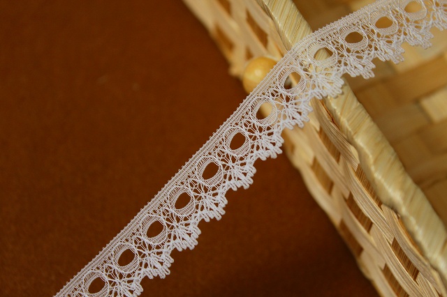 レースのお店 ななか ☆【繊細な日本製】ラッセルレース オフホワイト