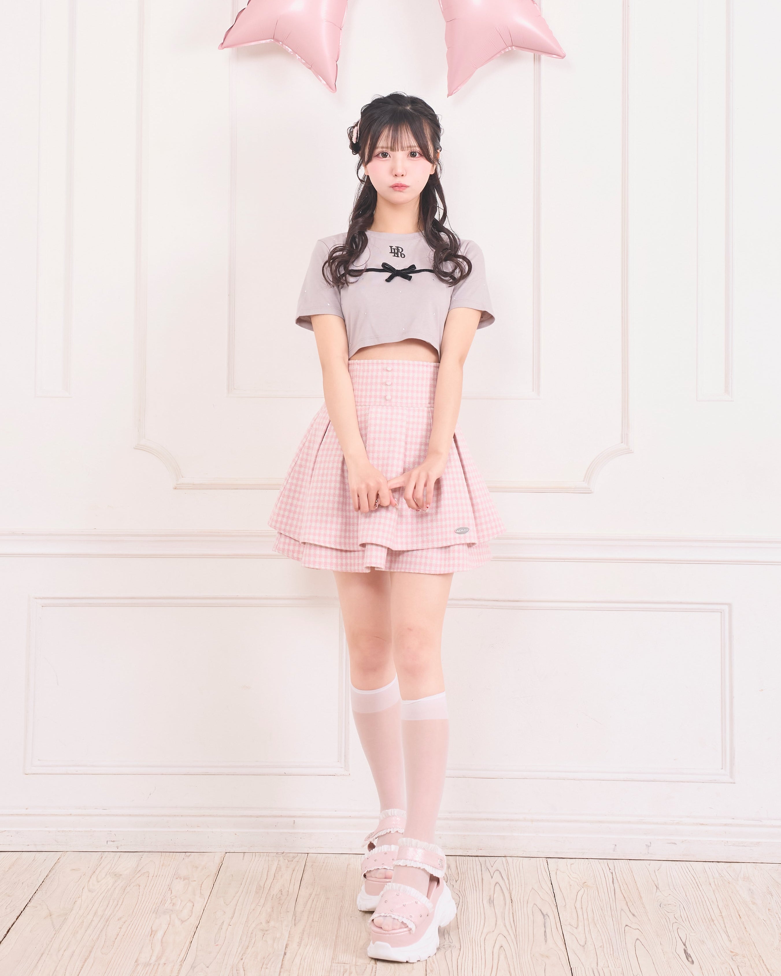 LAFARY closet》ギンガムツイードスカパン- LAFARY ONLINE