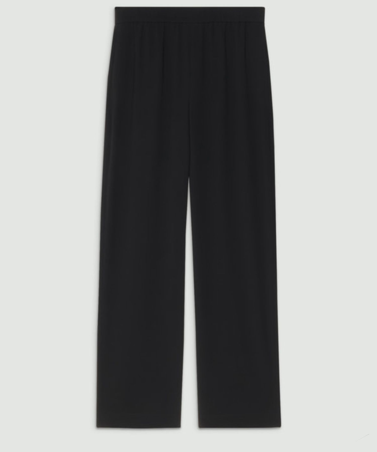 Theory - Satin Crepe Straight Pull On Pant(ブラック