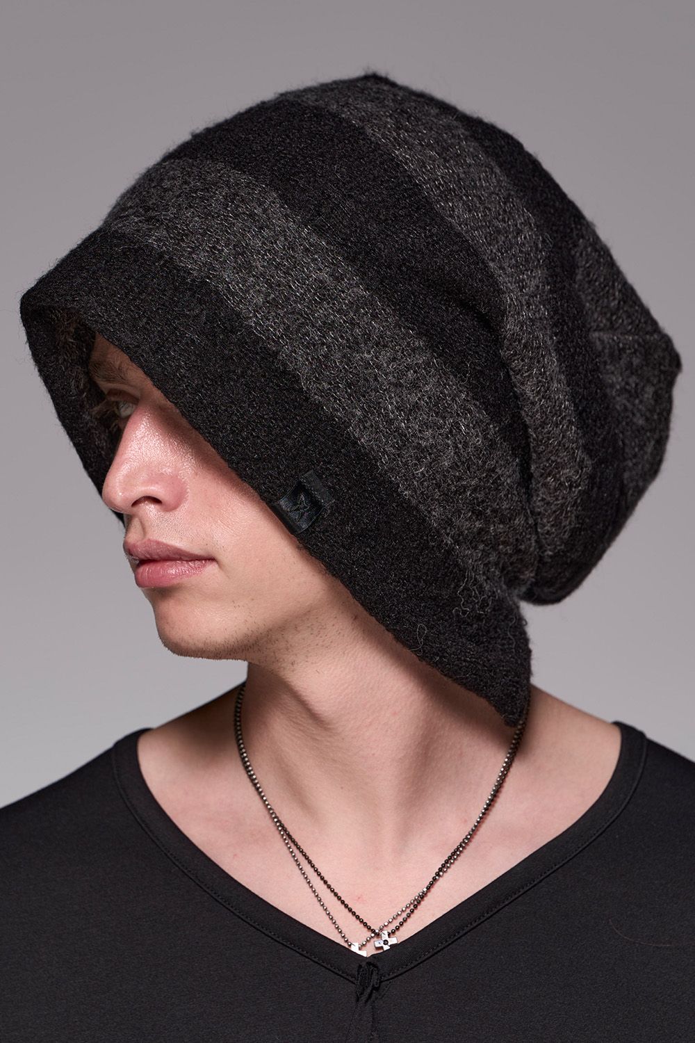 kiryuyrik - Damage Border Cap / ダメージボーダー ニット キャップ