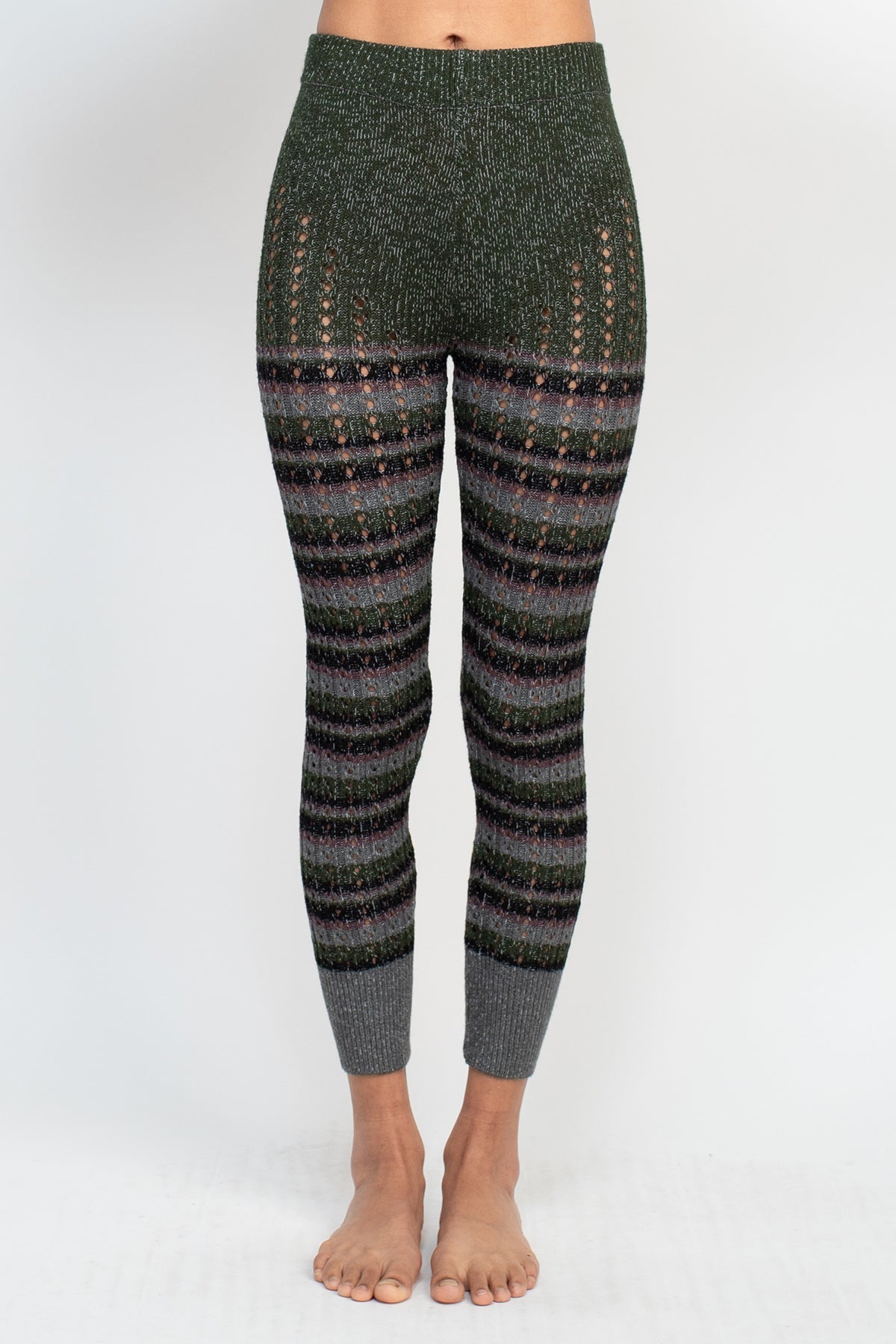 Soft and Stylish Lacy Knit Leggings - Perfect for Fall and Winter
