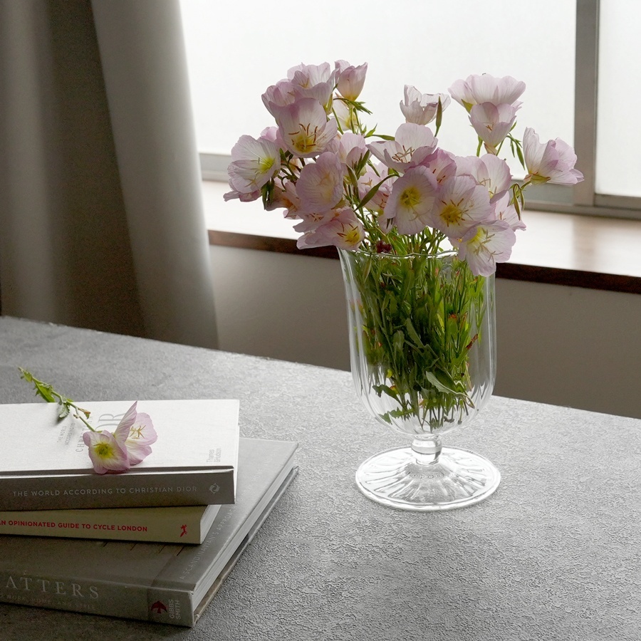 welms】Wavey Sundae Vase M サンデーベース H187mm ガラス フラワー