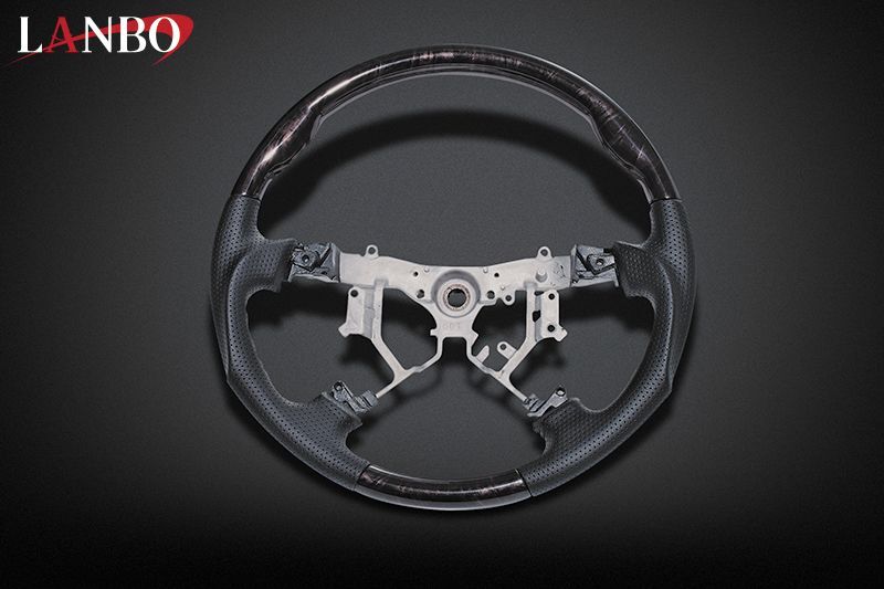 LANBO オリジナルステアリング ガングリップ ［ハイエース 200系1-3型］