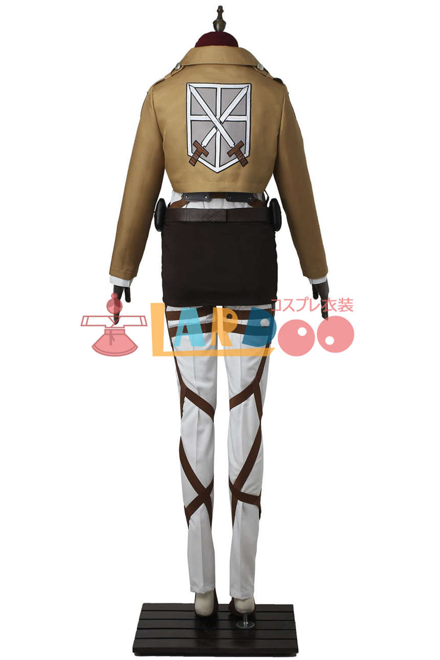 進撃の巨人 ミカサ アッカーマン 訓練兵団 マント付き コスプレ衣装
