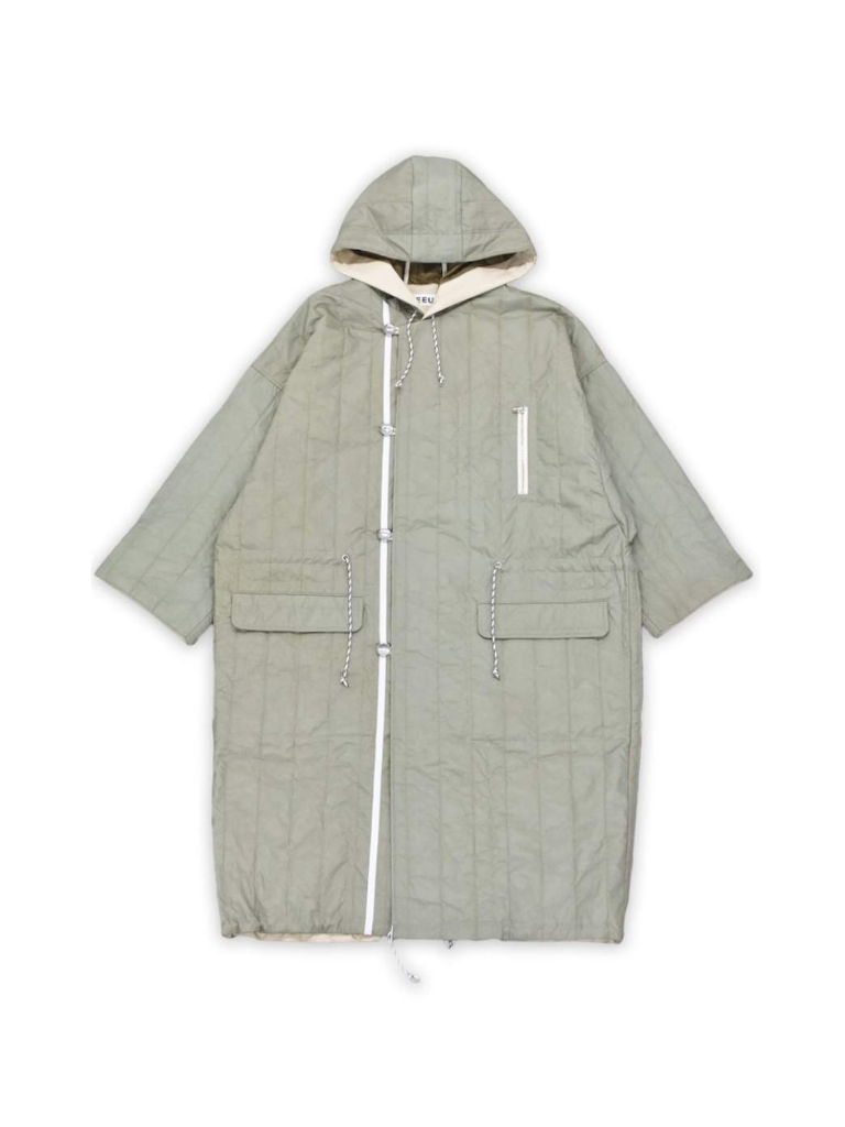 sneeuw -スニュウ- ウォッシュトウォッシュトキルティングタックワイド