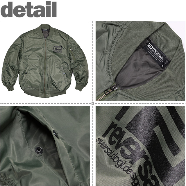 リバーサル) reversal rvddw NYLON MA-1 (JACKET)(rvbs071-OL