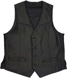 特価品】レザーベストラム4つボタン（羊革）｜革製品専門店レザーハウス