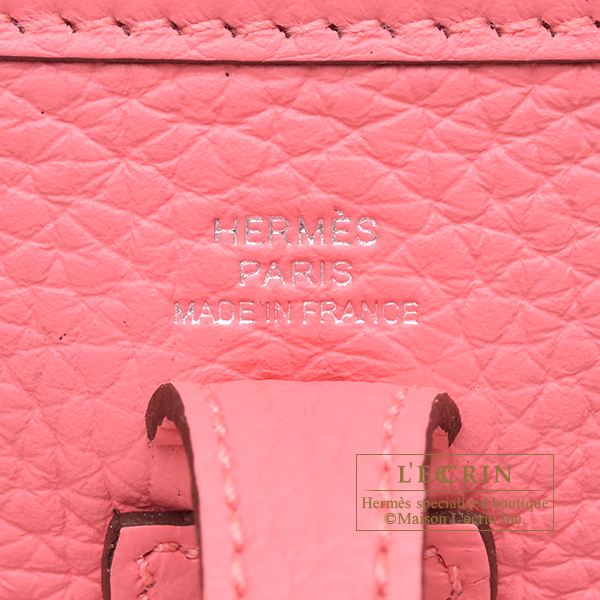 Hermes Evelyne Amazon bag TPM Rose azalee/ Rouge pivoine Clemence